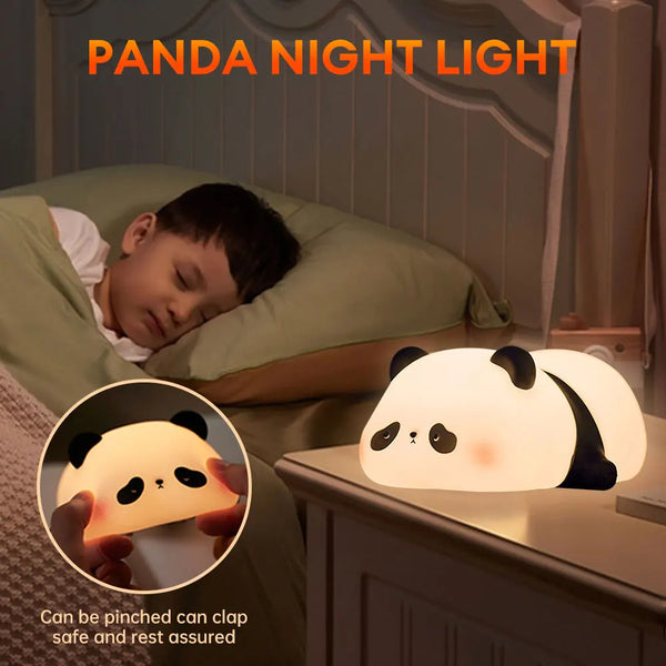 Lámpara Oso Panda 3 Tonos Silicona PD-30 - Ilumina tu Espacio con Encanto y Diversión